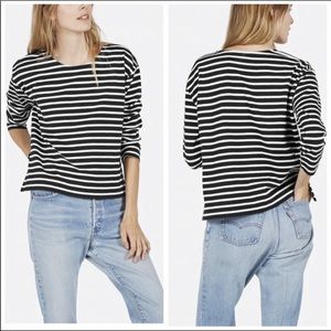 Everlane boxy striped shirt